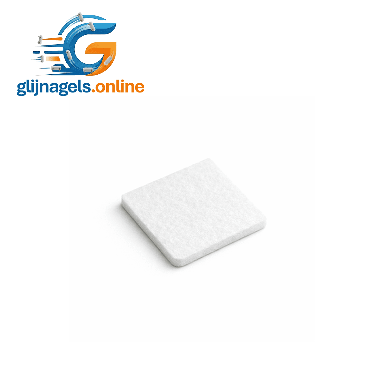 Viltschijfjes 34x34mm - Wit - Zelfklevend